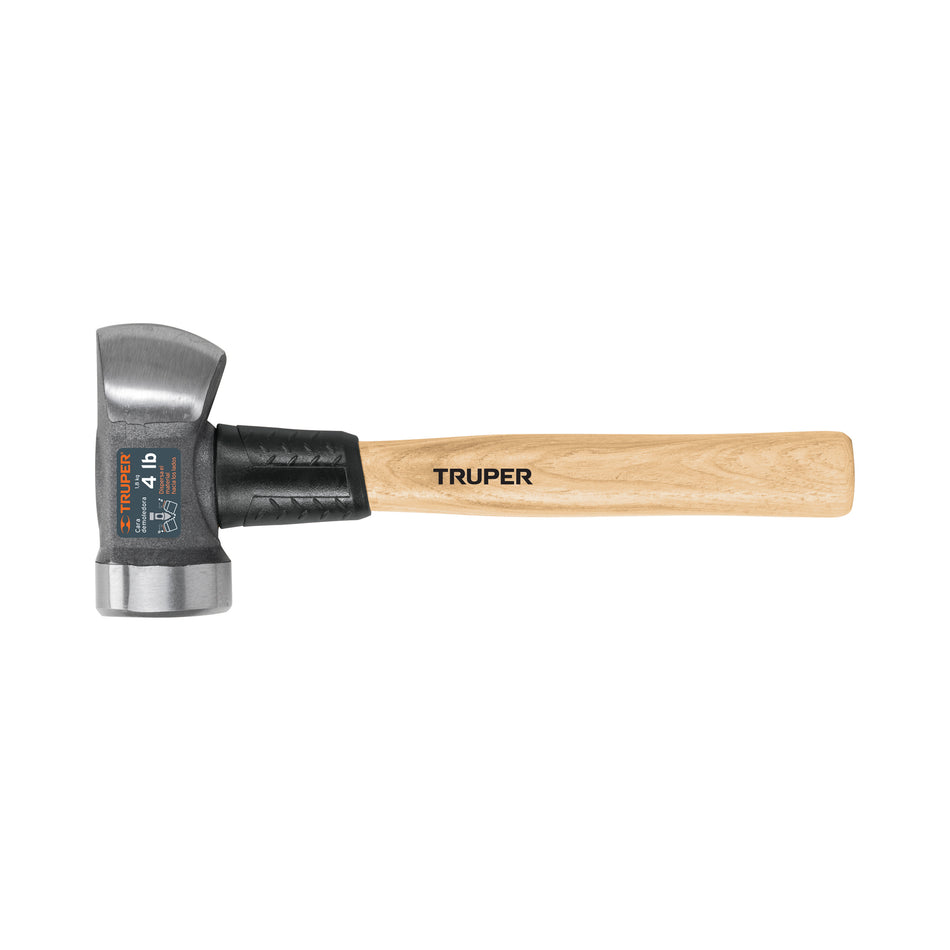 Marro demoledor 4 lb, mango 12', Truper Caja con 4, 11256