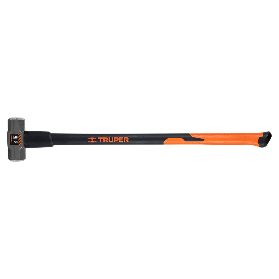 Marro octagonal 6 lb, mango fibra de vidrio 36', Truper Caja con 2, 19884