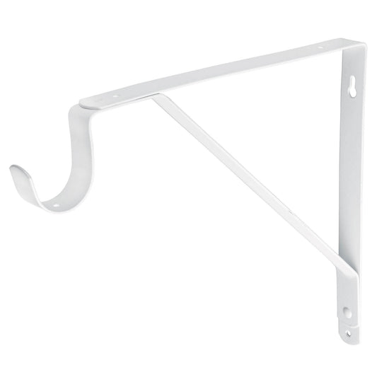 Ménsula reforzada blanca 11 x 12' con gancho, Fiero Caja con 4, 47706