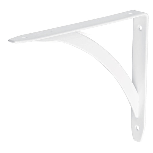 Ménsula reforzada blanca 5 x 7' diseño barra, Fiero Caja con 10, 47696