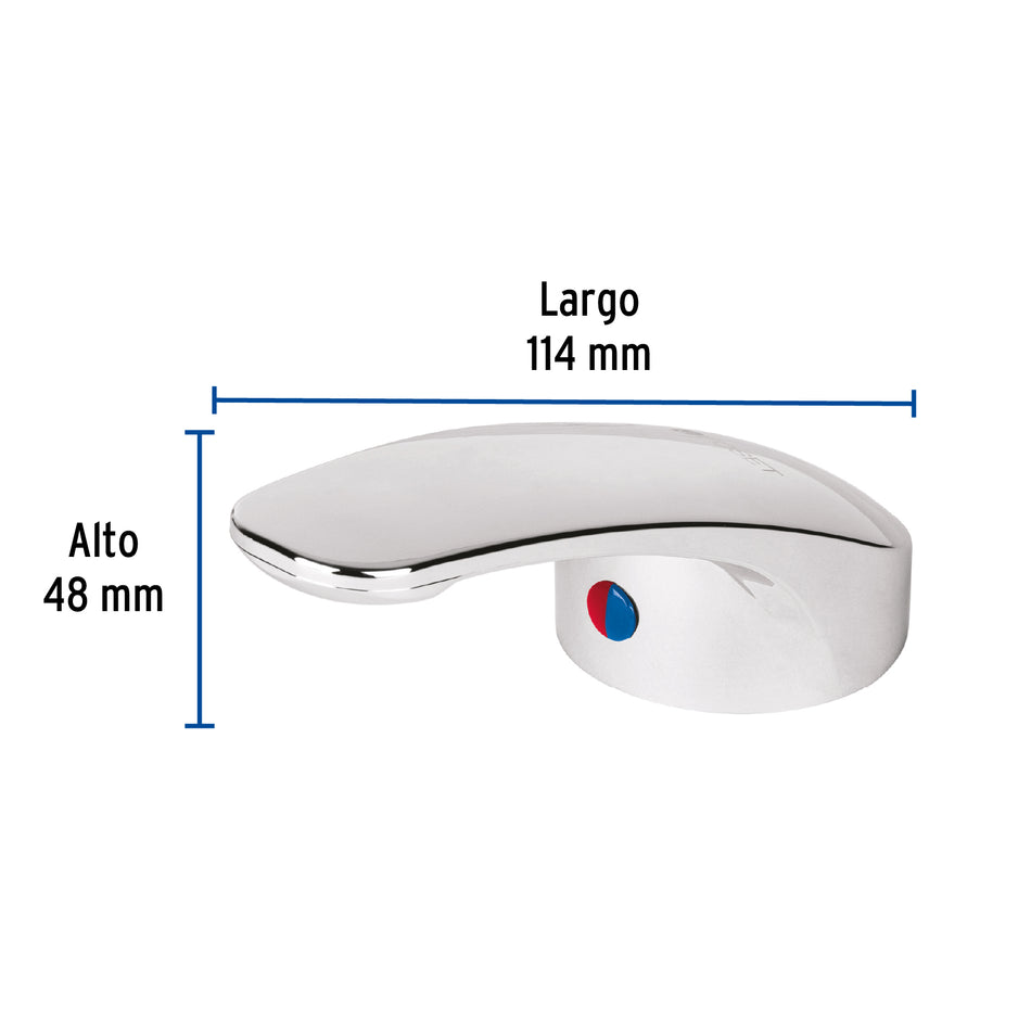 Maneral de palanca p/monomando de fregadero, cromo, Basic Caja con 6, 49388