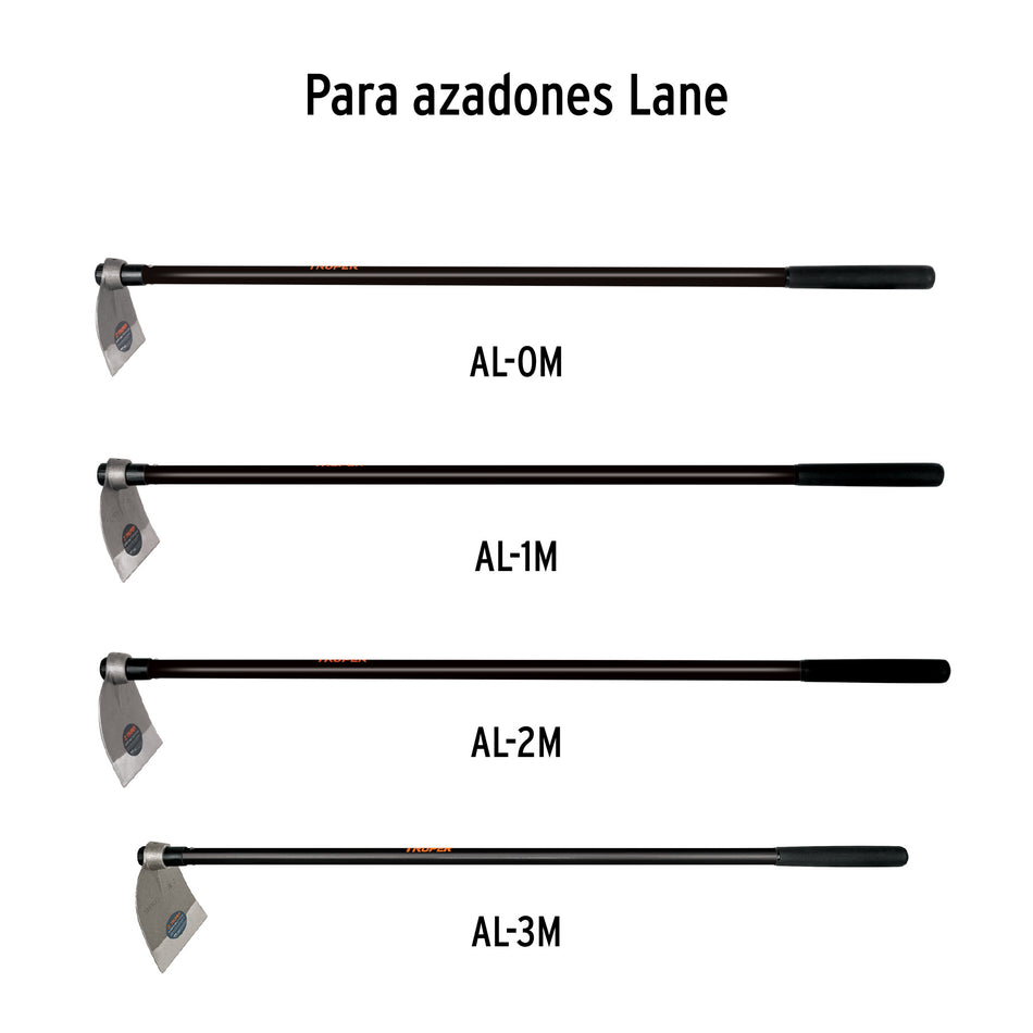 Mango de repuesto para azadones lane y martillo, Truper Caja con 6, 15921