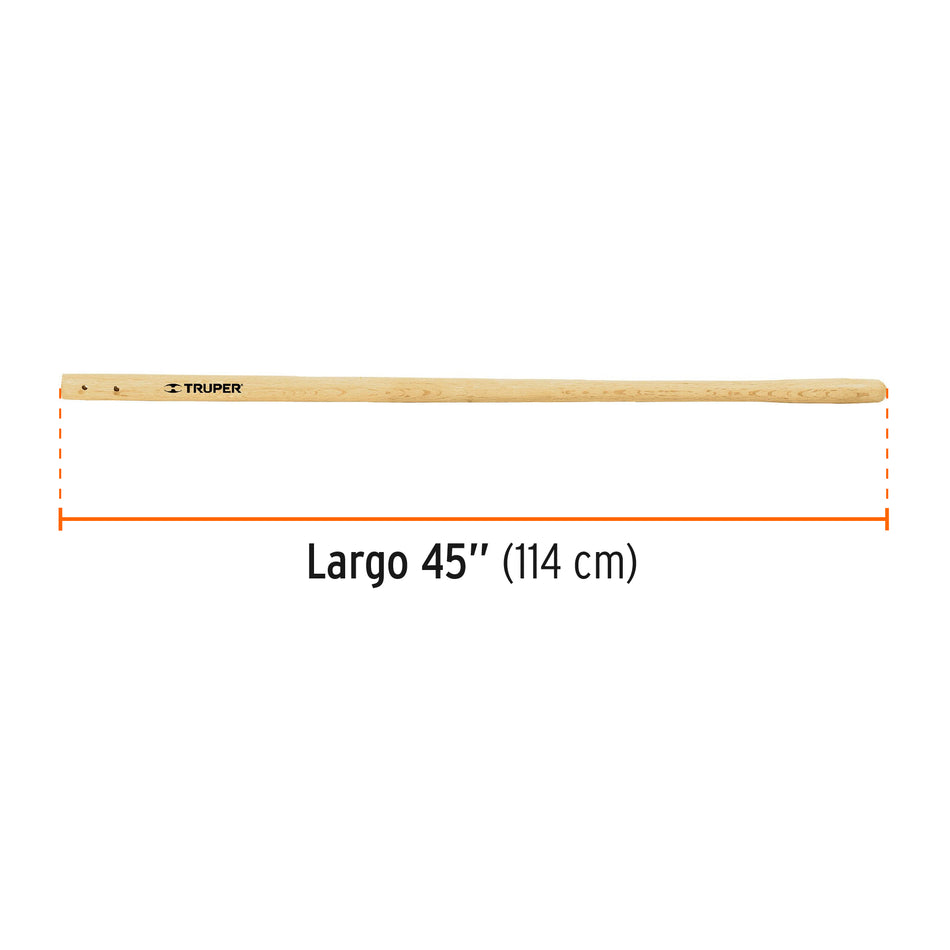 Mango redondo de repuesto para cavador, CA-36, 45', Truper Caja con 6, 15937