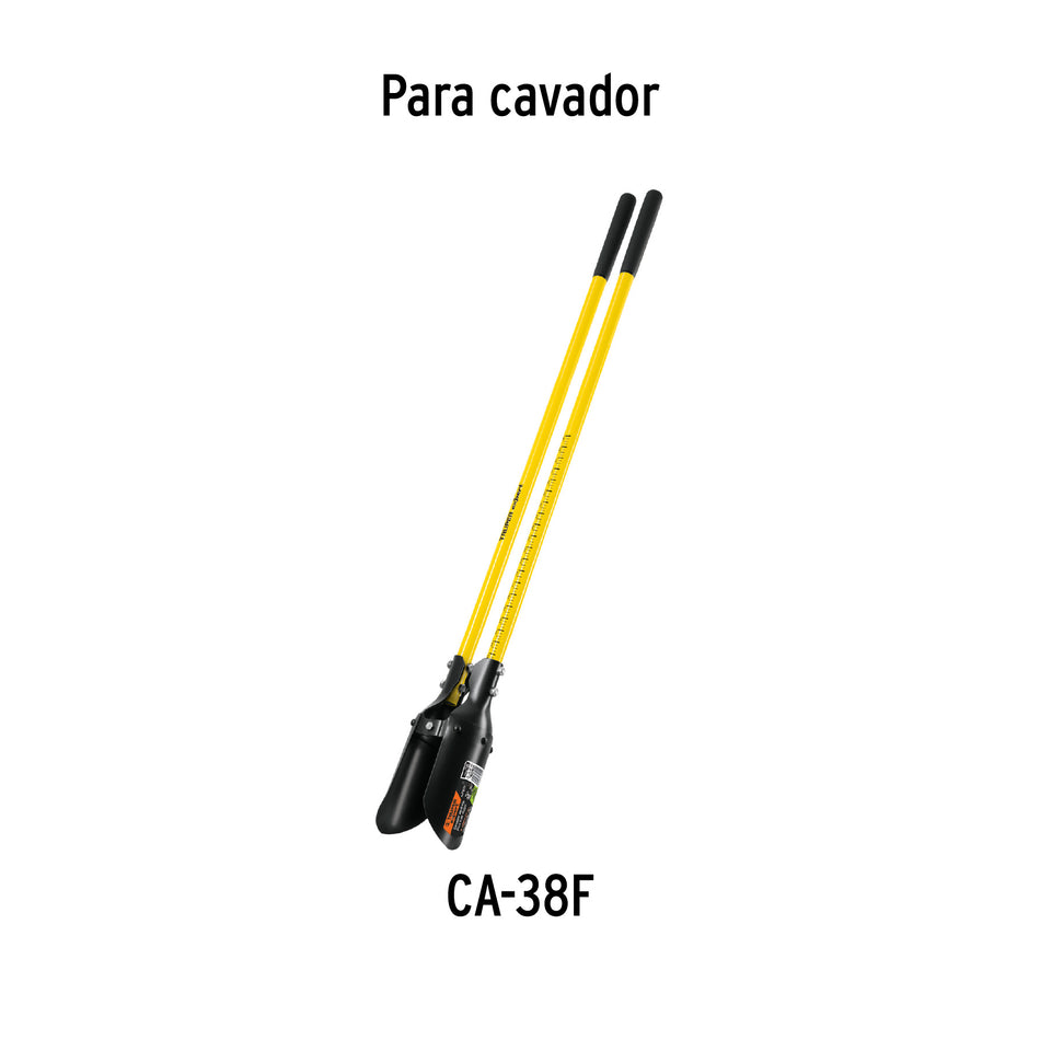 Mango de repuesto fibra de vidrio para cavador CA-38F, 48' Caja con 3, 102761