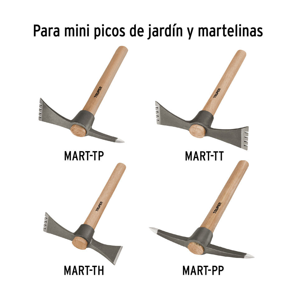 Mango de repuesto p/rastrillo-pico,talacho-pico y martelinas Caja con 6, 11299