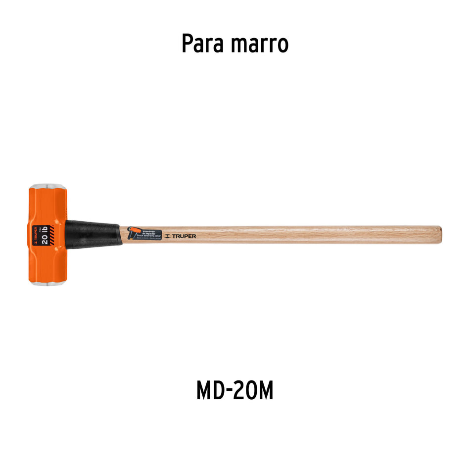 Mango de 36' para marros de 20 lb, Truper Caja con 6, 103370