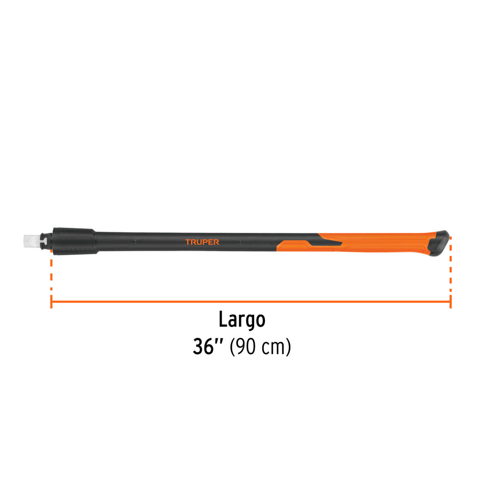Mango de fibra d/vidrio para marros de 6 a 16 lb, 36',Truper Caja con 6, 102675