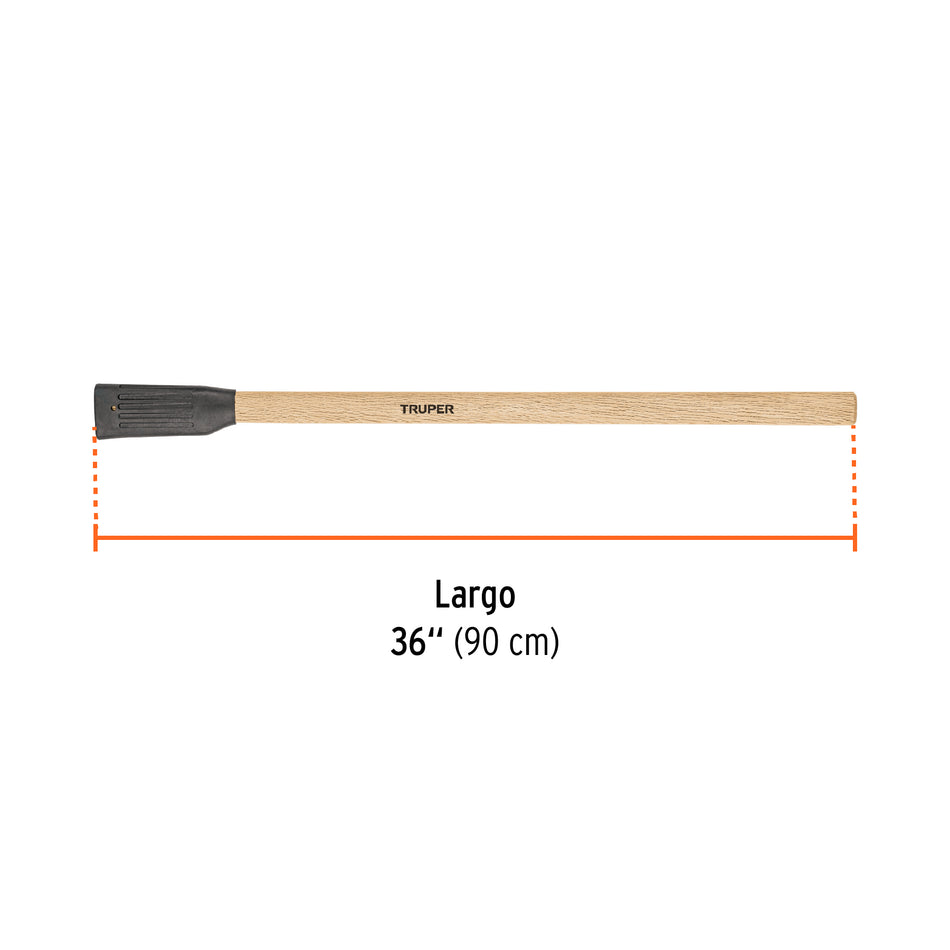 Mango madera de 36' para hachas media y entera labor, Truper Caja con 6, 102960