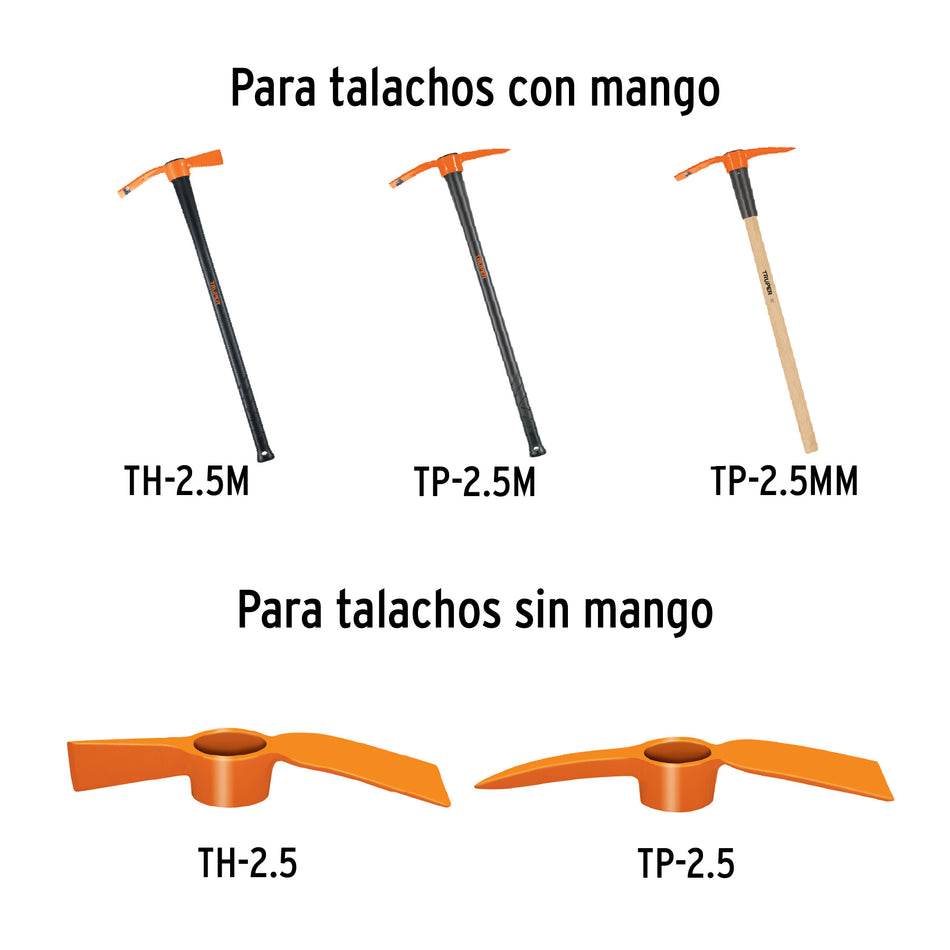 Mango para talachos TP-2.5M y TH-2.5M, de 36', Truper Caja con 6, 15918