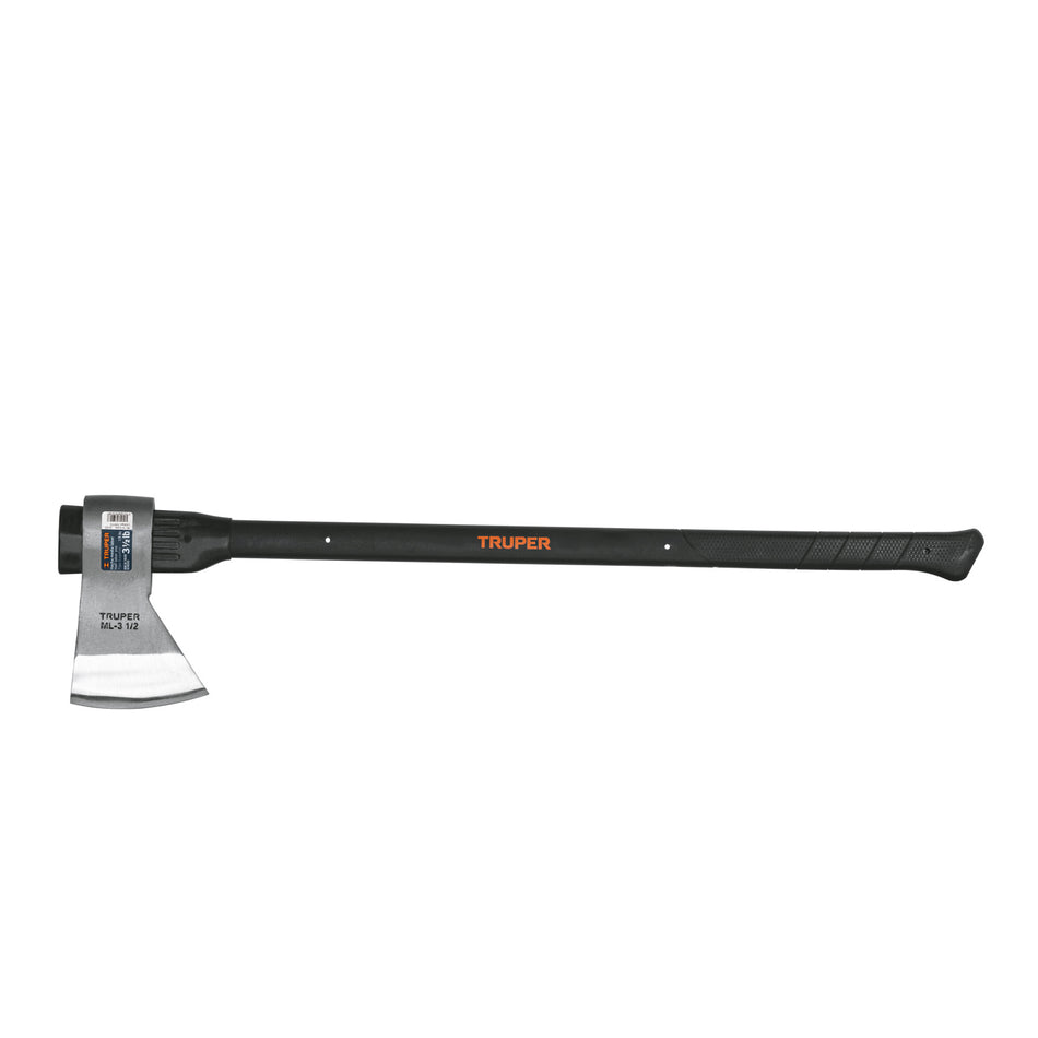Hacha media labor 3-1/2 lb, mango de fibra de vidrio 36' Caja con 2, 14970