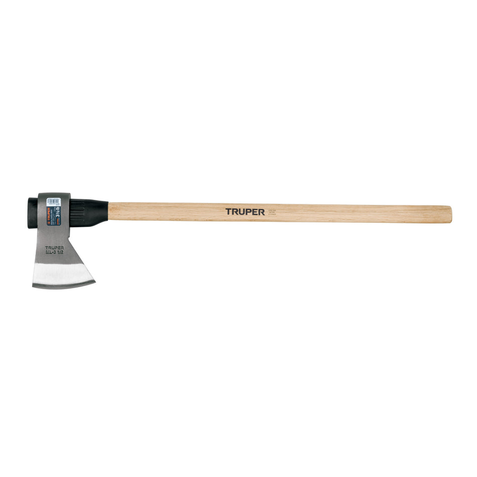 Hacha media labor 3-1/2 lb, mango de madera 36', TRUPER Caja con 2, 102983