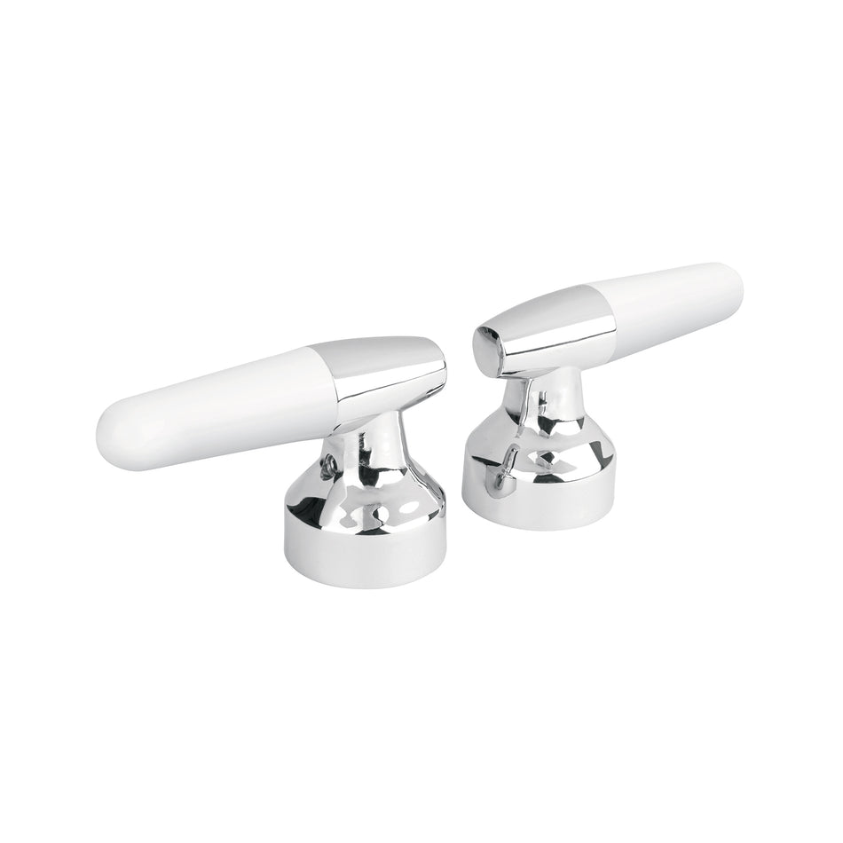Juego de manerales cono p/lavabo-fregadero, cromo, Basic Caja con 4, 49214