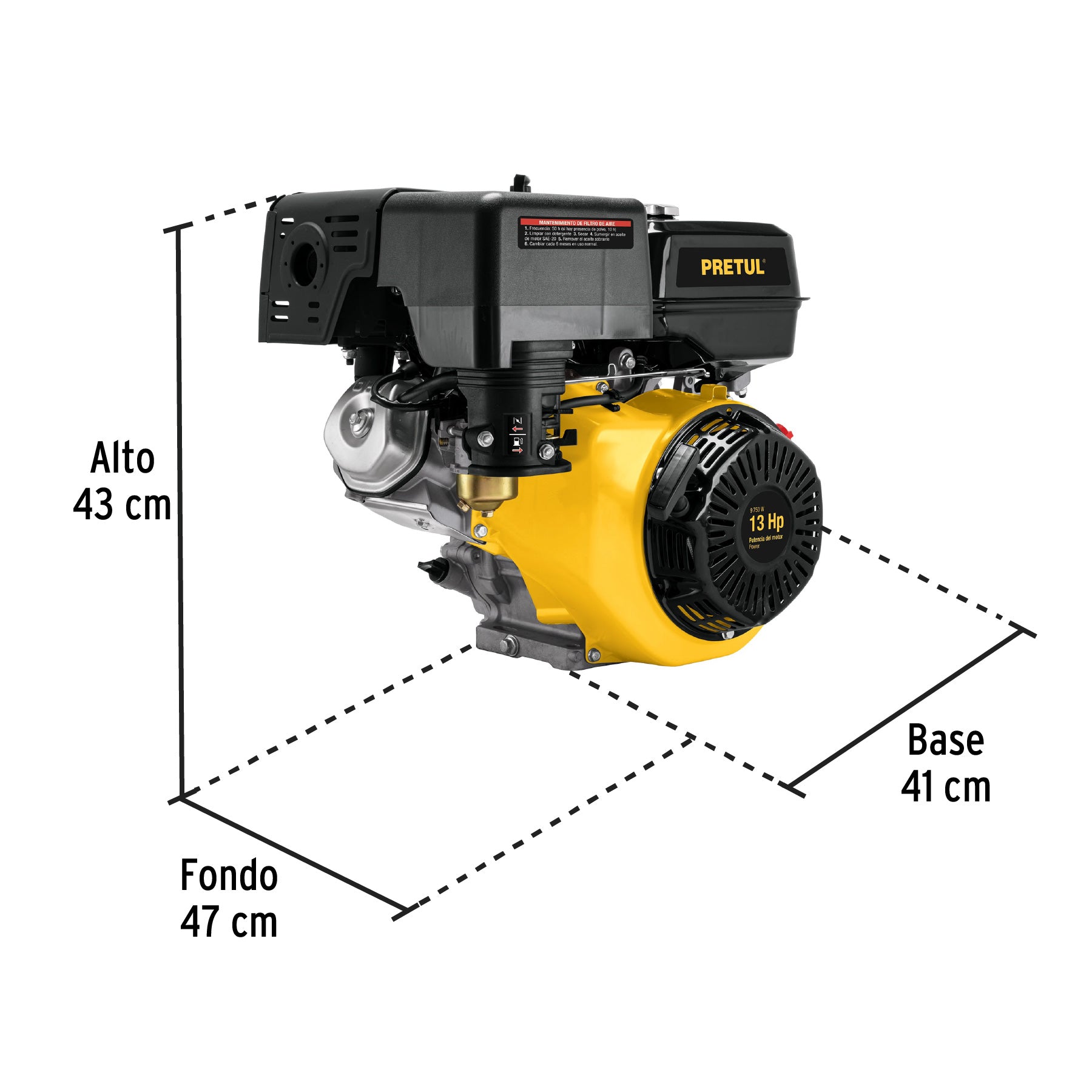 Motor a gasolina 13 HP, Pretul, 28115