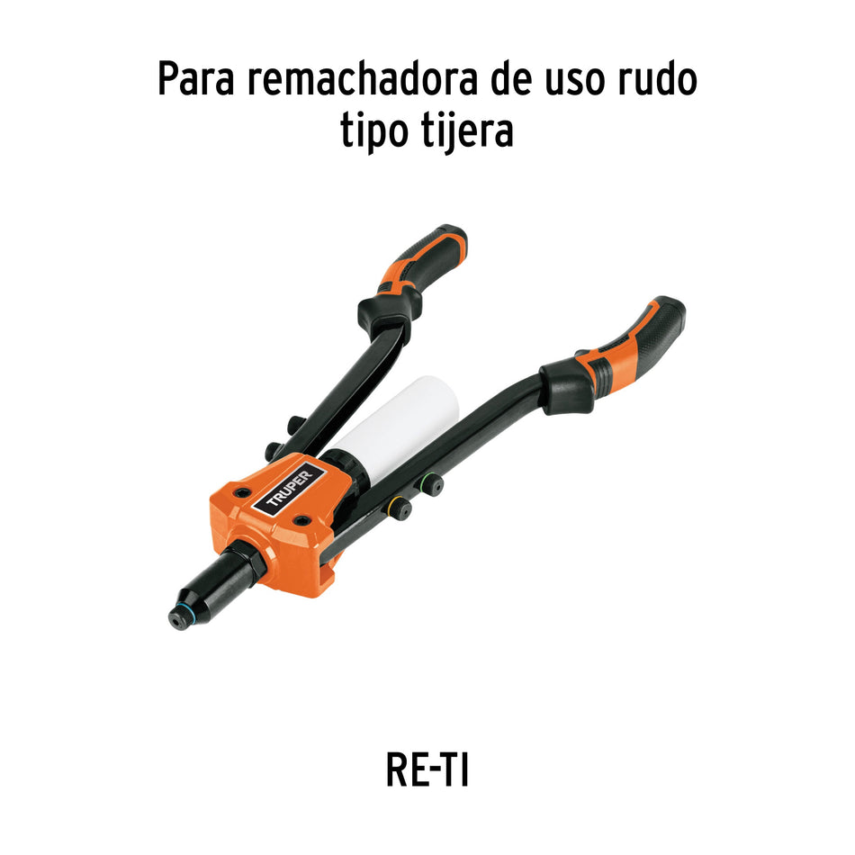 Kit de refacciones y mordazas para remachadora RE-TI, Truper Caja con 6, 102231