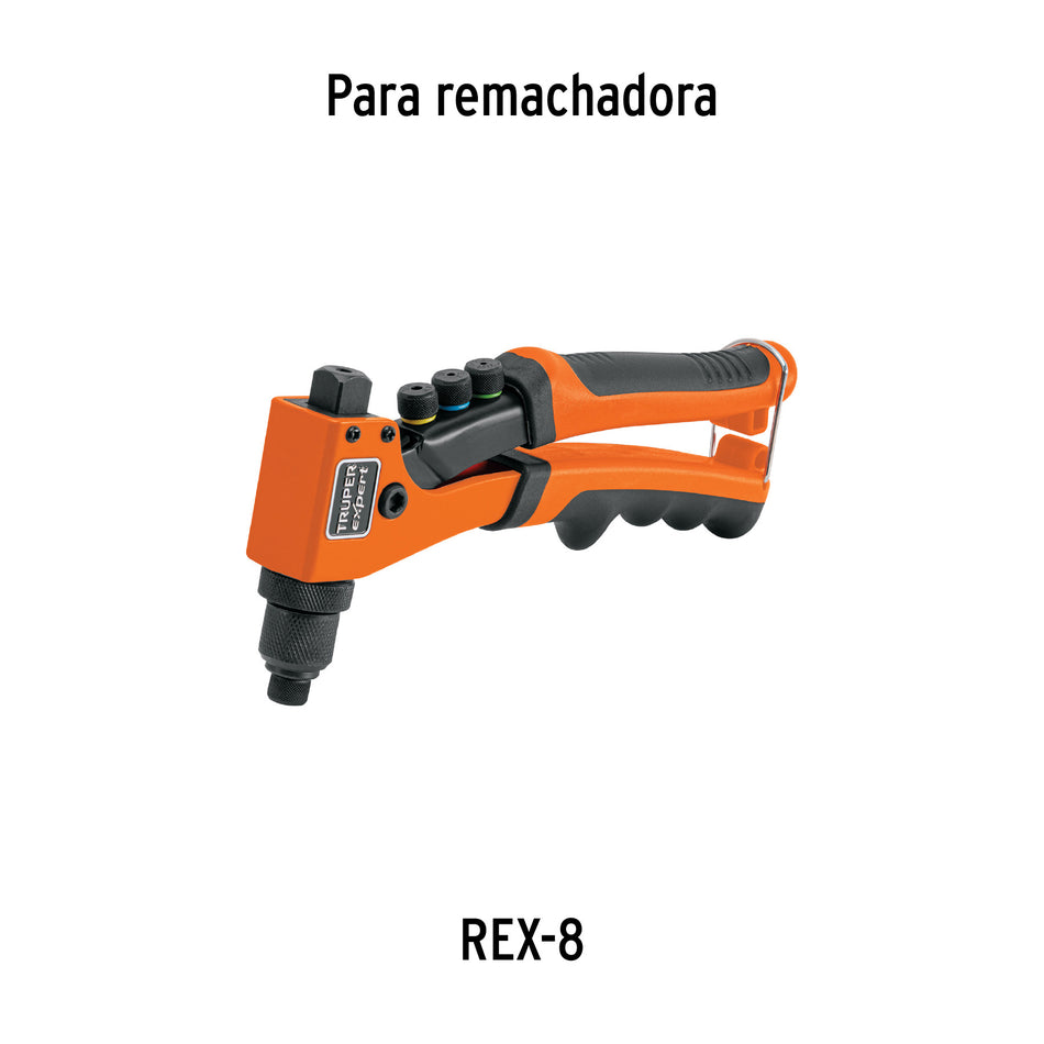 Kit de refacciones y mordazas para remachadora REX-8, Truper Caja con 6, 102232
