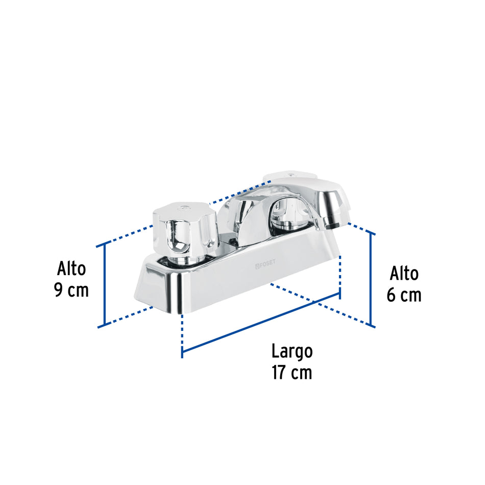 Mezcladora plástica 4' para lavabo, manerales hex Basic Caja con 2, 49281