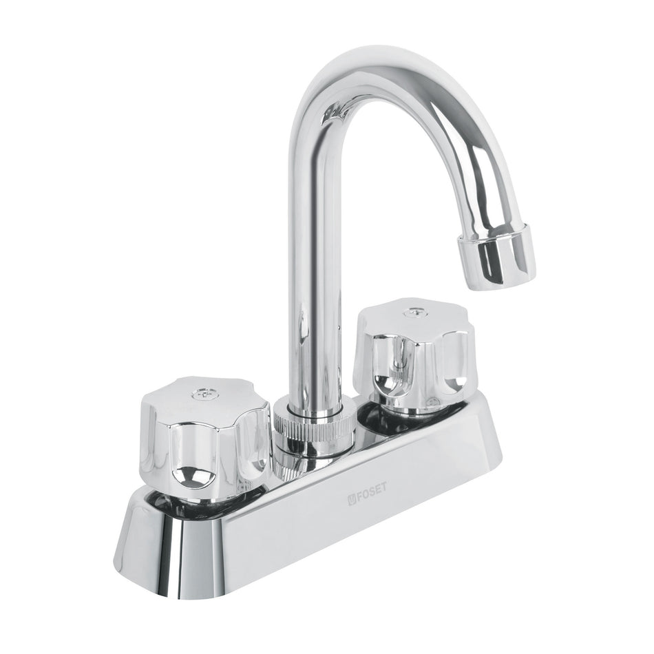 Mezcladora plástica 4' p/lavabo, cuello tipo bar, hex Basic Caja con 2, 49288