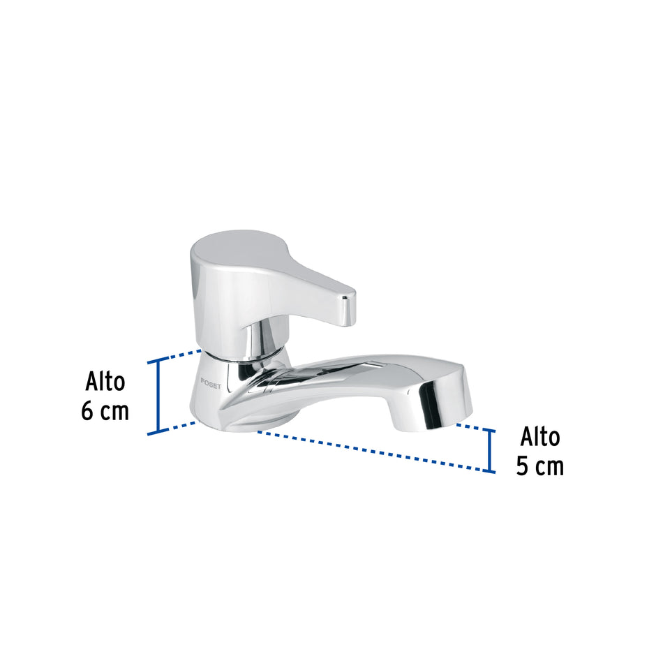 Llave individual para lavabo, ABS, maneral palanca, Basic Caja con 2, 48381