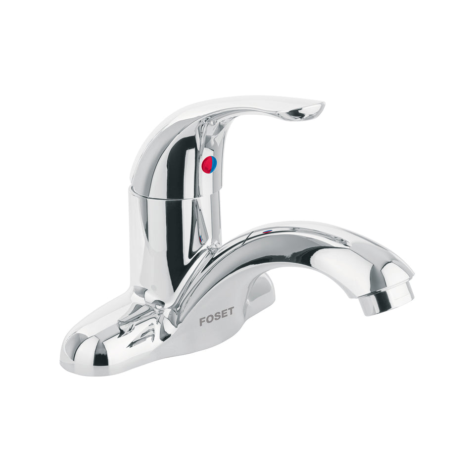 Monomando plástico para lavabo, nariz curva, Foset Basic Caja con 2, 48191