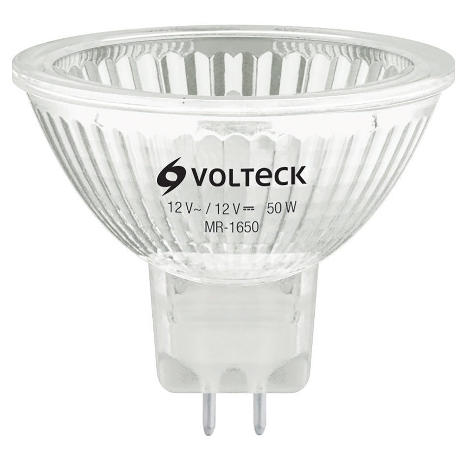 Lámpara de halógeno 50 W tipo MR 16 base GU5.3, Volteck Caja con 6, 47253