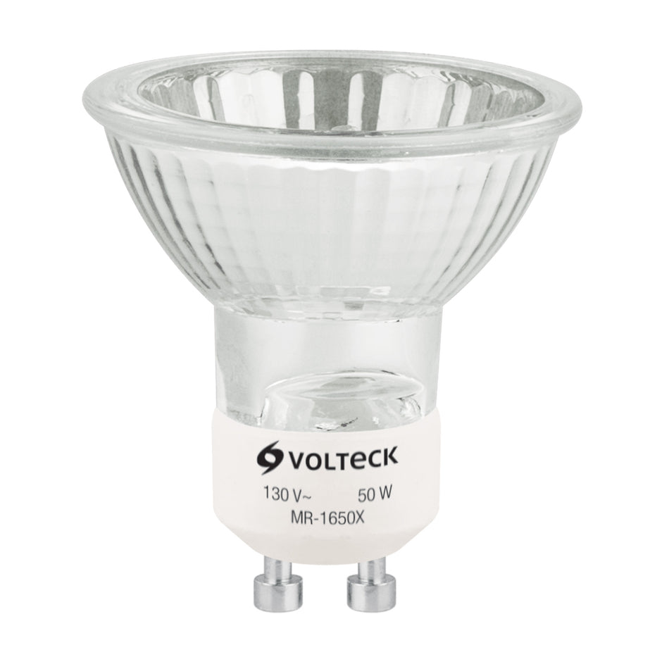 Lámpara de halógeno 50 W tipo MR 16 base GU10, Volteck Caja con 6, 48380