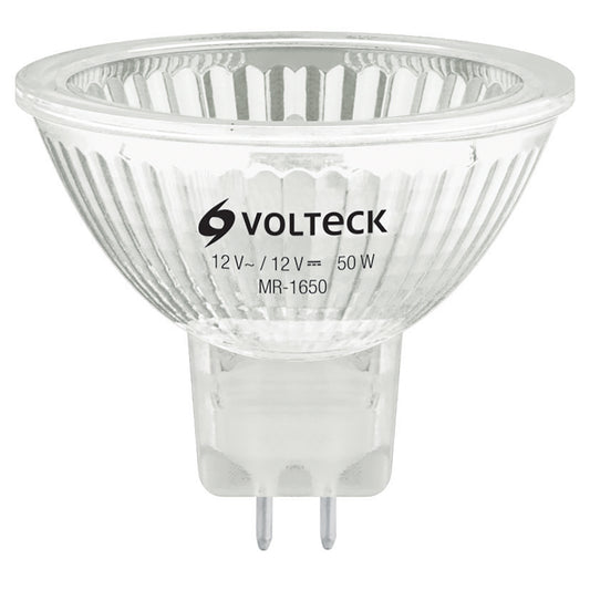 Lámpara de halógeno 50 W tipo MR 16 base GU5.3, Volteck Caja con 6, 47253
