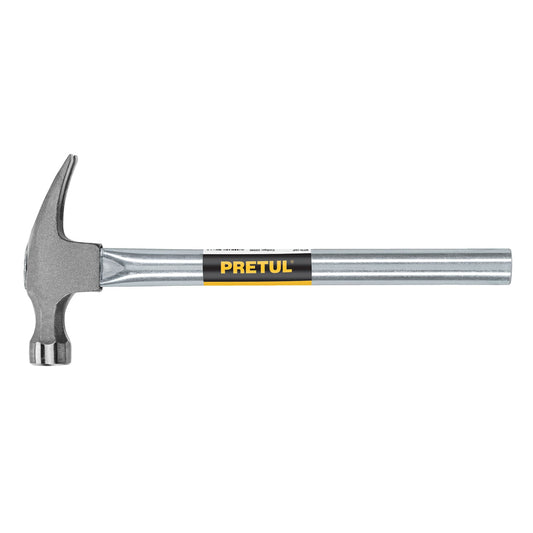 Martillo uña recta 16 oz, mango tubular, Pretul Caja con 4, 20596