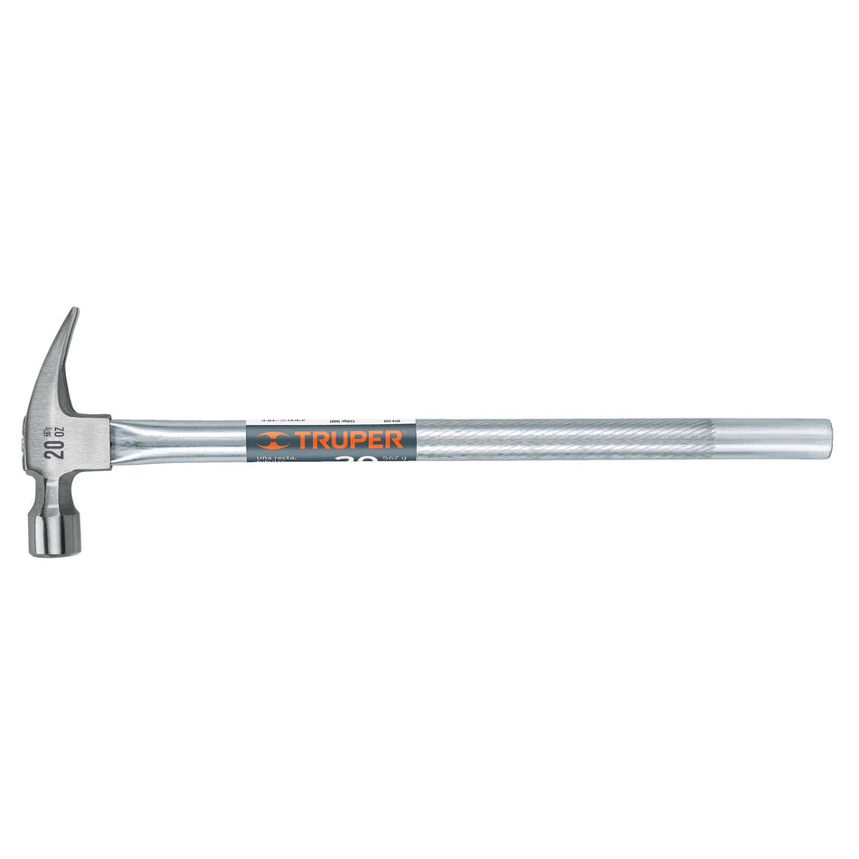 Martillo tubular pulido 20 oz alojamiento imantado uña recta Caja con 4, 16661