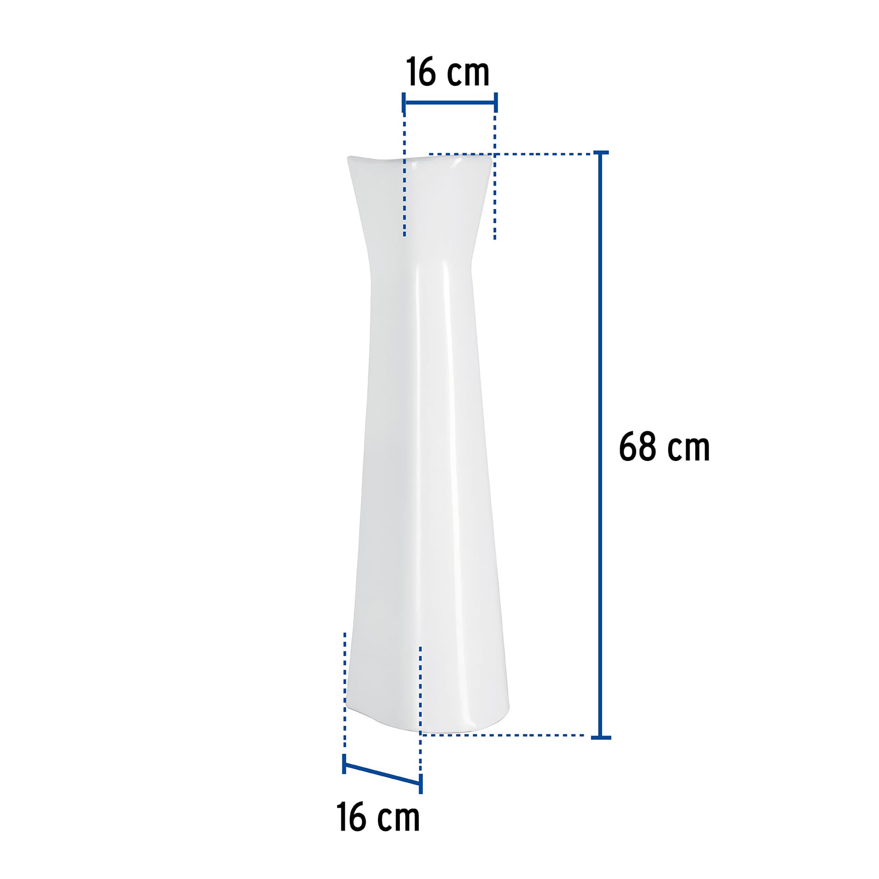 Pedestal cerámico para lavabo, blanco, FOSET, 44005