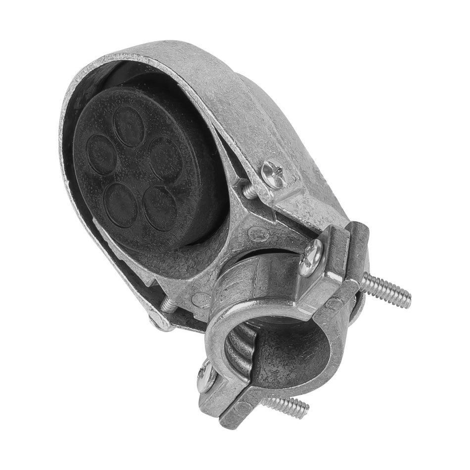 Mufa con abrazadera para tubo 3/4', Volteck Caja con 5, 46941