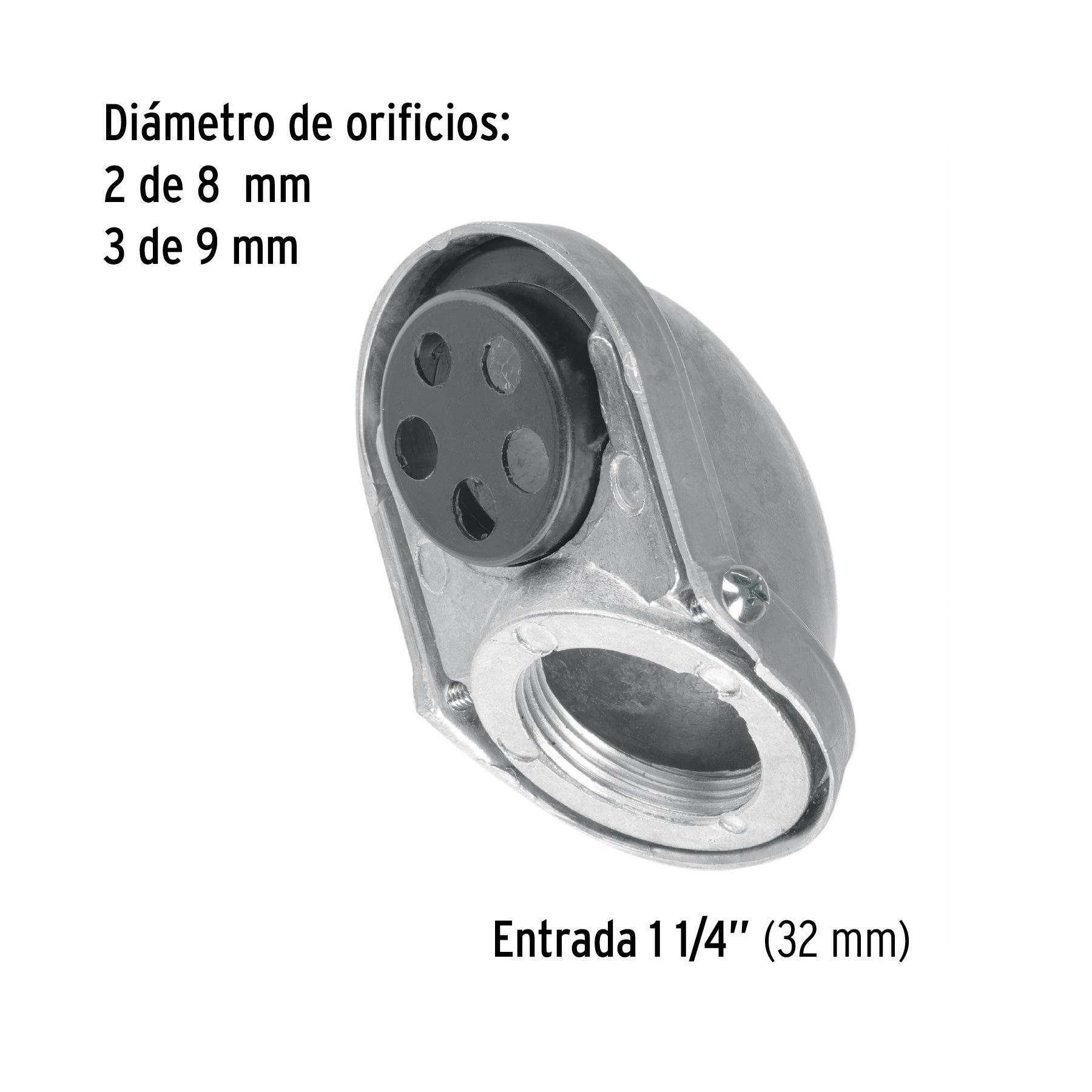 Mufa roscada 1-1/4' para tubo, Volteck, 46097