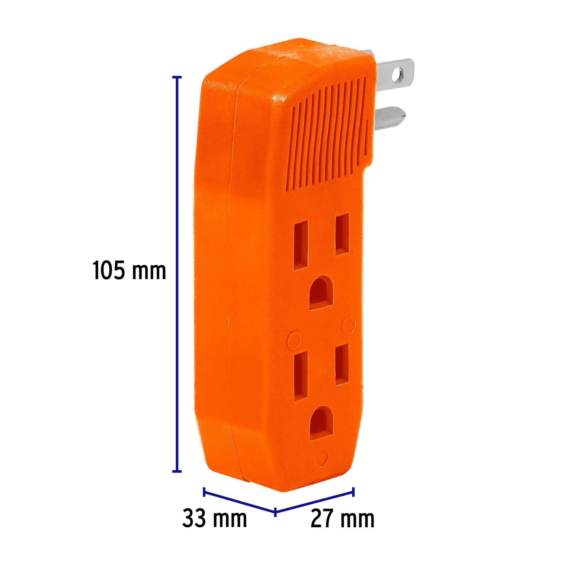 Multicontacto triple aterrizado, tipo 'F' reforzado, Volteck, 46803