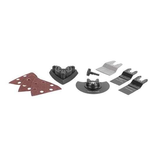 Kit con 8 accesorios para multiherramienta, TRUPER PRO Caja con 2, 103440