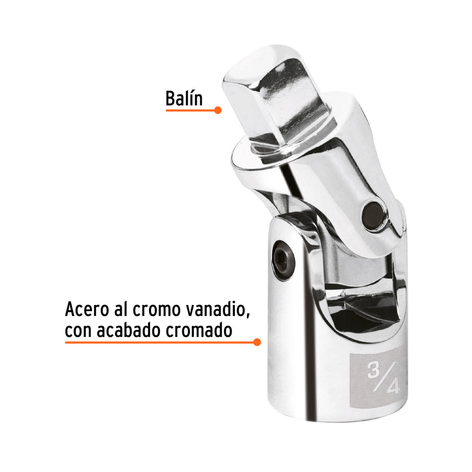 Nudo universal para dados con cuadro de 3/4', Truper, 13910