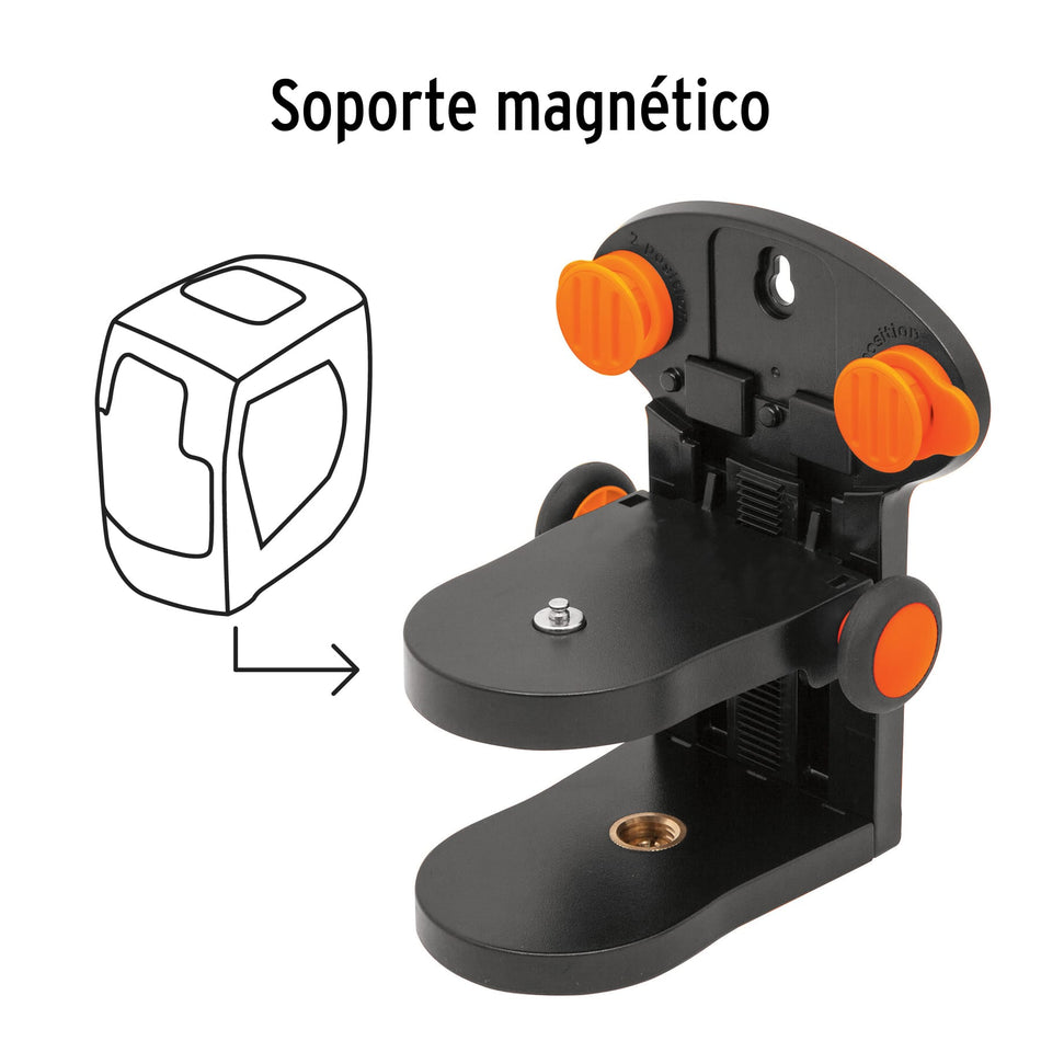 Nivel láser verde, alcance 30 m, recargable, TRUPER, 17078