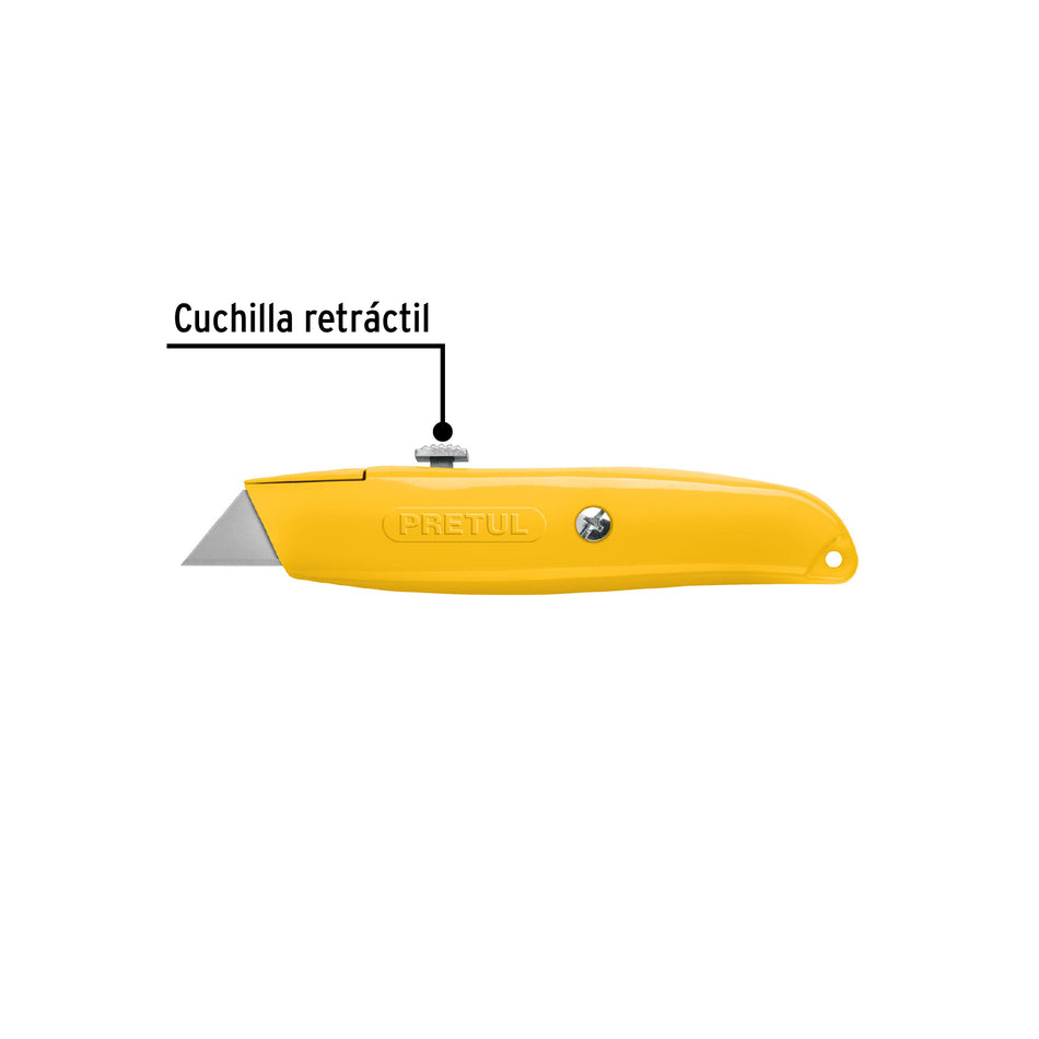 Navaja retráctil 6' cuerpo de aluminio, Pretul Caja con 6, 22400