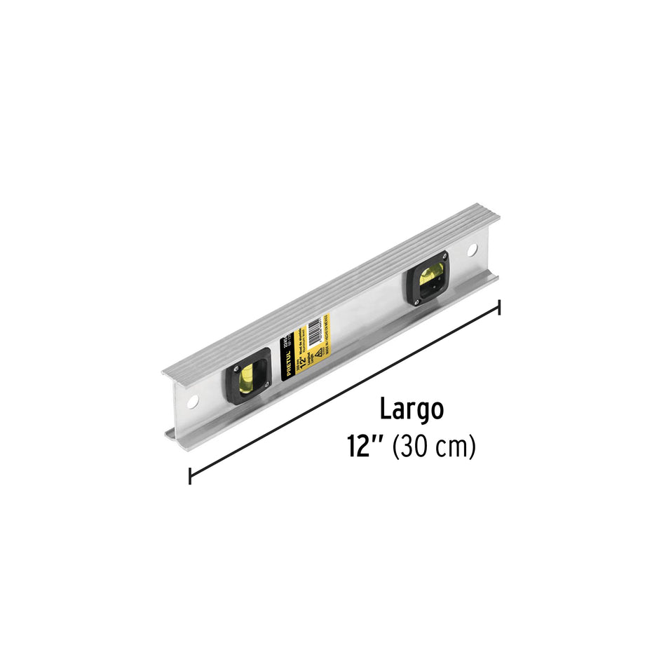 Nivel de 12' con cuerpo de aluminio, Pretul Caja con 6, 22454