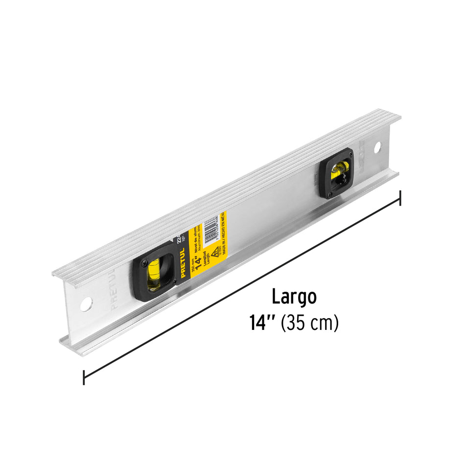 Nivel de 14' con cuerpo de aluminio, Pretul Caja con 6, 22456