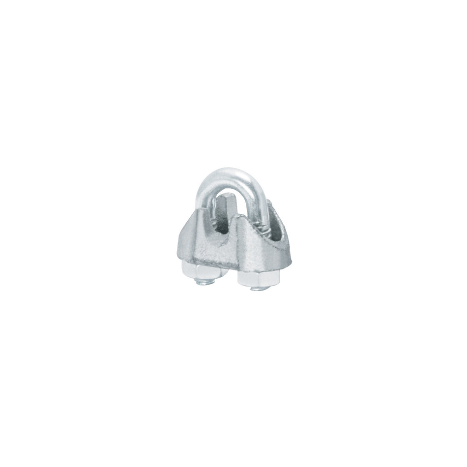 Blíster c/2 nudos (perros) de hierro p/cable de 1/8', Fiero Caja con 12, 44082