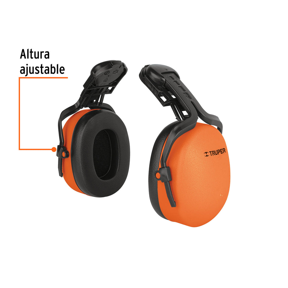 Orejera ajustable para casco, Truper Caja con 4, 12356