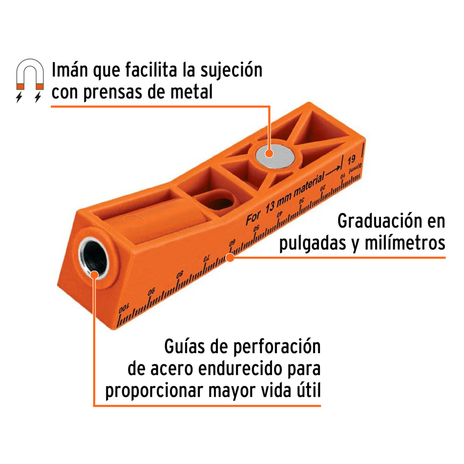 Juego de plantilla para uniones ocultas con un tornillo, 102595