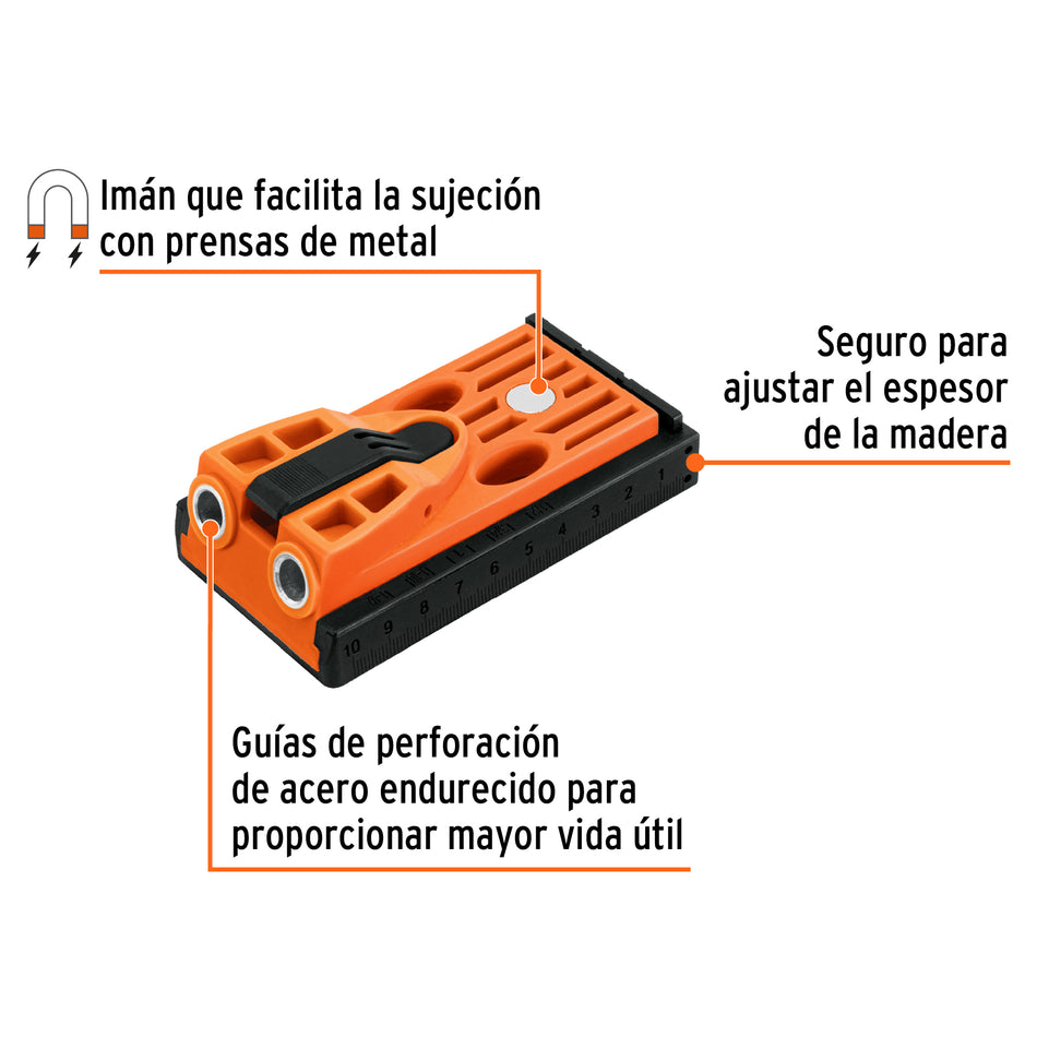 Juego de plantilla para uniones ocultas con dos tornillos, 102596