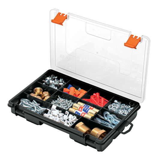 Organizador 9' con 11 compartimentos, Truper Caja con 6, 10035