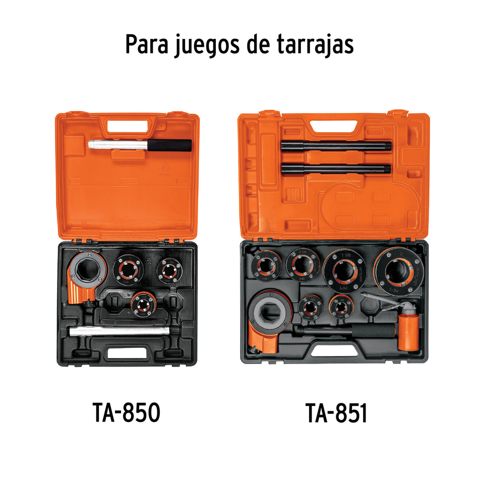 Juego de 4 peines 2' para tarrajas TA-850 y TA-851, Truper, 13085