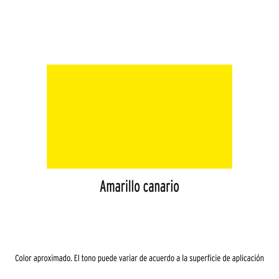 Pintura en aerosol, amarillo canario, bote esbelto, 400 ml Caja con 8, 19049