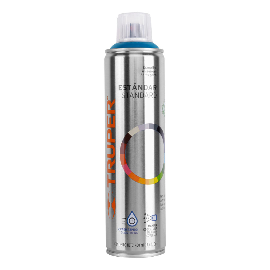 Pintura en aerosol, azul holandés, bote esbelto, 400 ml Caja con 8, 19038