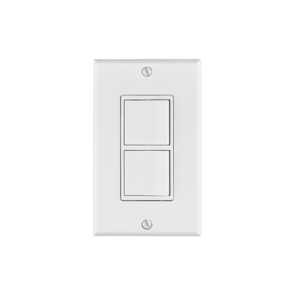 Placa armada con 2 interruptores sencillos, línea Classic Caja con 3, 46338