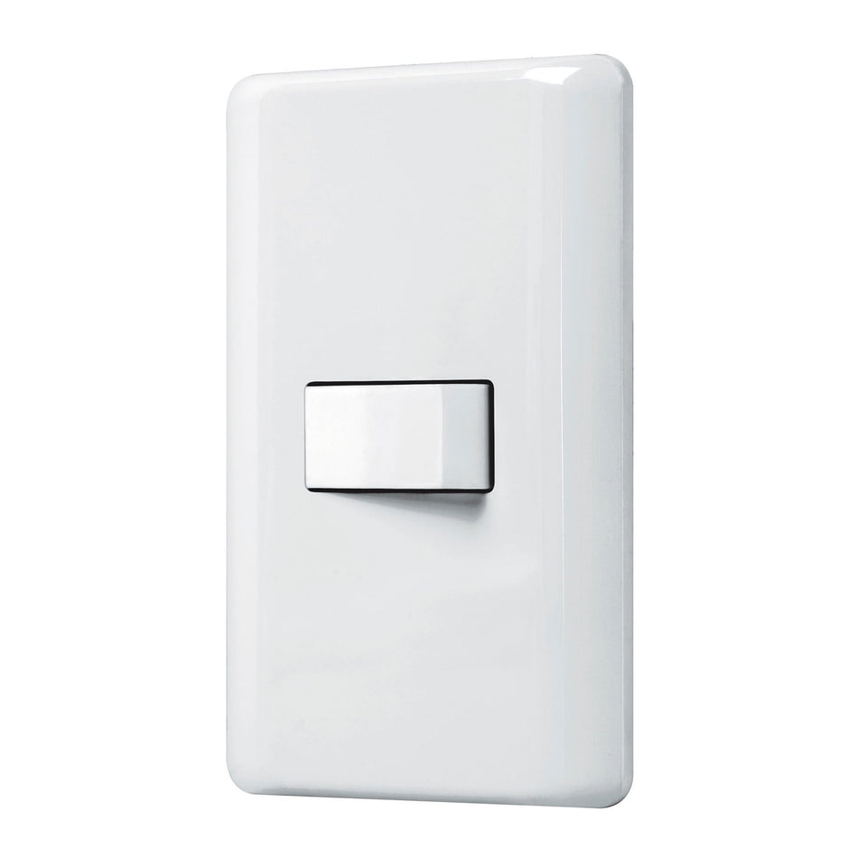 Placa armada con 1 interruptor de 3 vías, Volteck Basic Caja con 10, 25084
