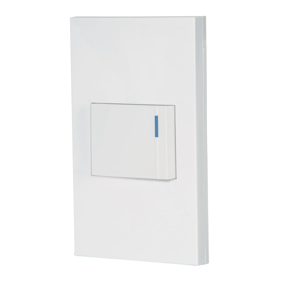 Placa armada 1 interruptor, 1.5 módulos, Española, blanco Caja con 3, 45592