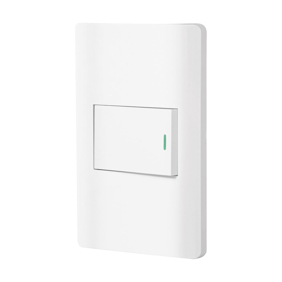 Placa armada blanca 1 interruptor de 3 vías 1.5 mód, Lisboa Caja con 3, 47959